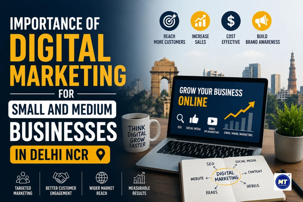 Digital marketing for small and medium businesses in Delhi NCR by InfoIndia91 and MT Institute